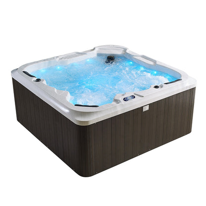 Medunjess Acrylic Massage Bathtub with 89 Hydrotherapy Jets, Ozone Sterilization, and Heating System