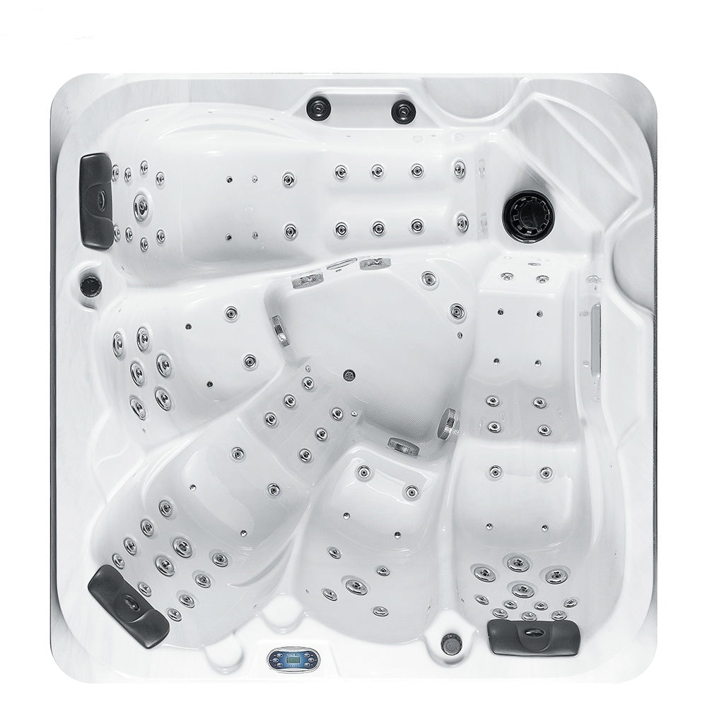 Medunjess Acrylic Massage Bathtub with 89 Hydrotherapy Jets, Ozone Sterilization, and Heating System