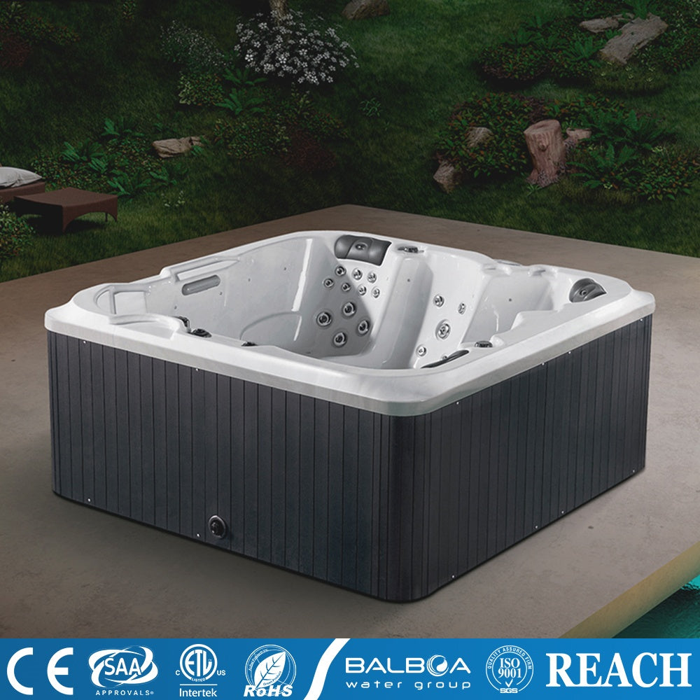 Medunjess Acrylic Massage Bathtub with 89 Hydrotherapy Jets, Ozone Sterilization, and Heating System