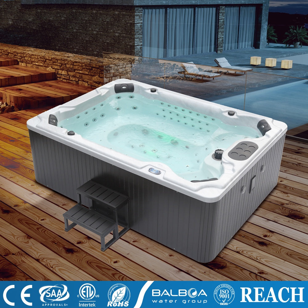 Medunjess Luxury Spa Bathtub – 125 Massage Jets, Heating & Ozone Sterilization System