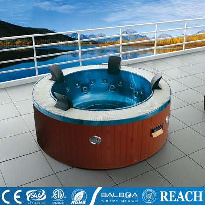 Medunjess Acrylic Massage Bathtub with 34 Jets, Ozone Sterilization, and Heating System