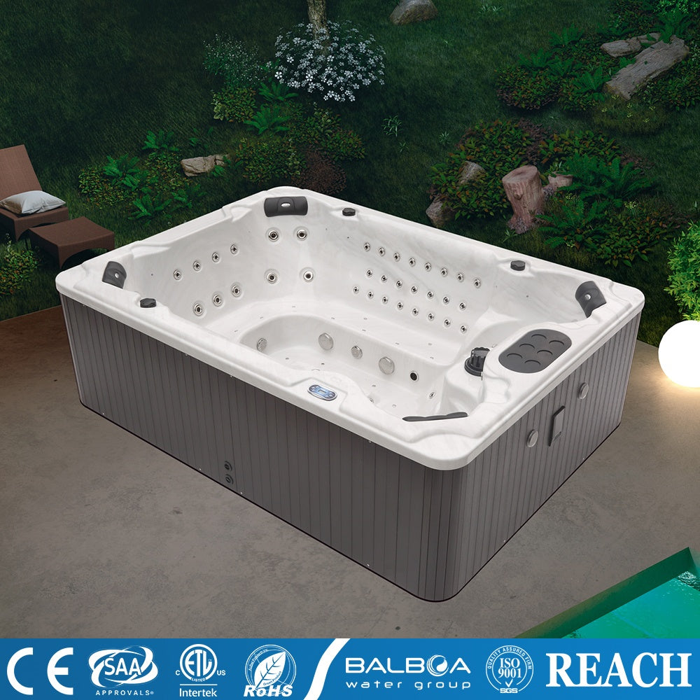 Medunjess Luxury Spa Bathtub – 125 Massage Jets, Heating & Ozone Sterilization System