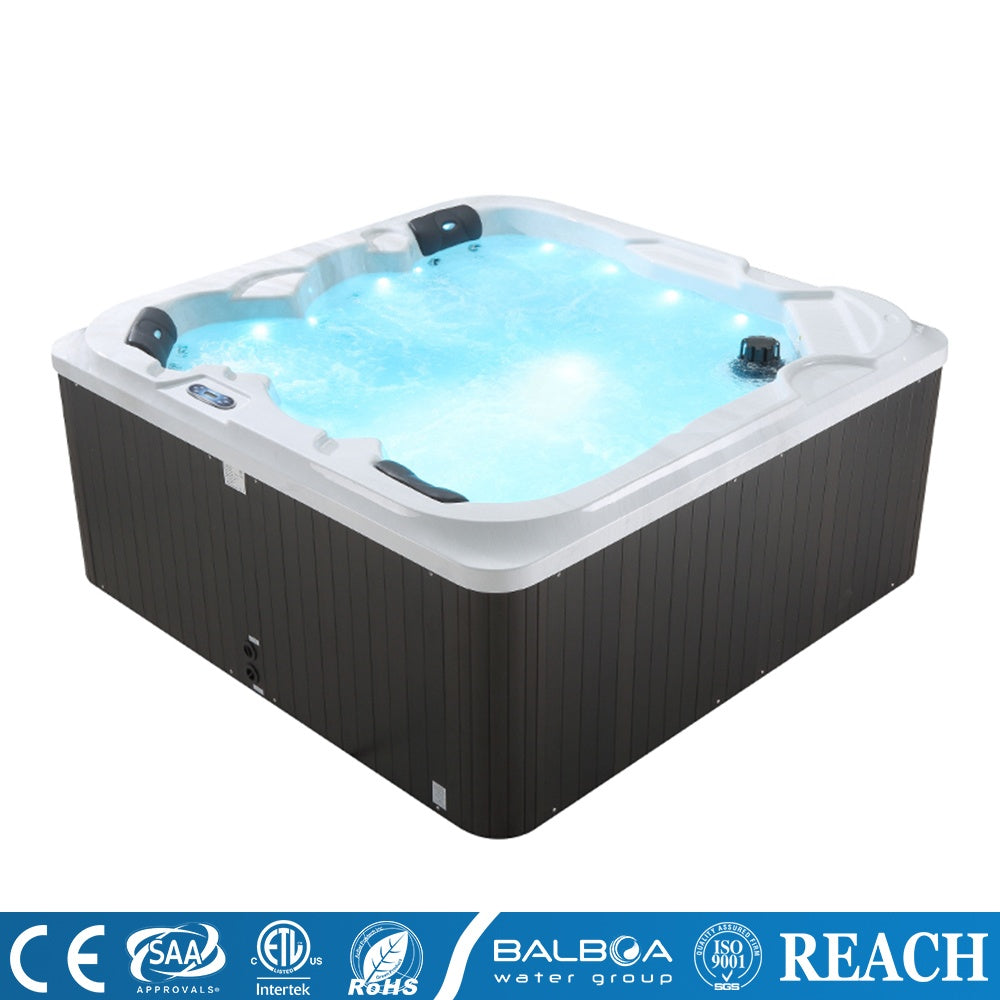 Medunjess Acrylic Massage Bathtub with 89 Hydrotherapy Jets, Ozone Sterilization, and Heating System