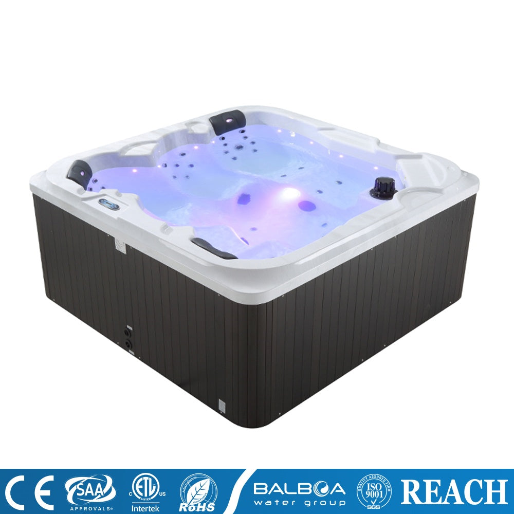 Medunjess Acrylic Massage Bathtub with 89 Hydrotherapy Jets, Ozone Sterilization, and Heating System