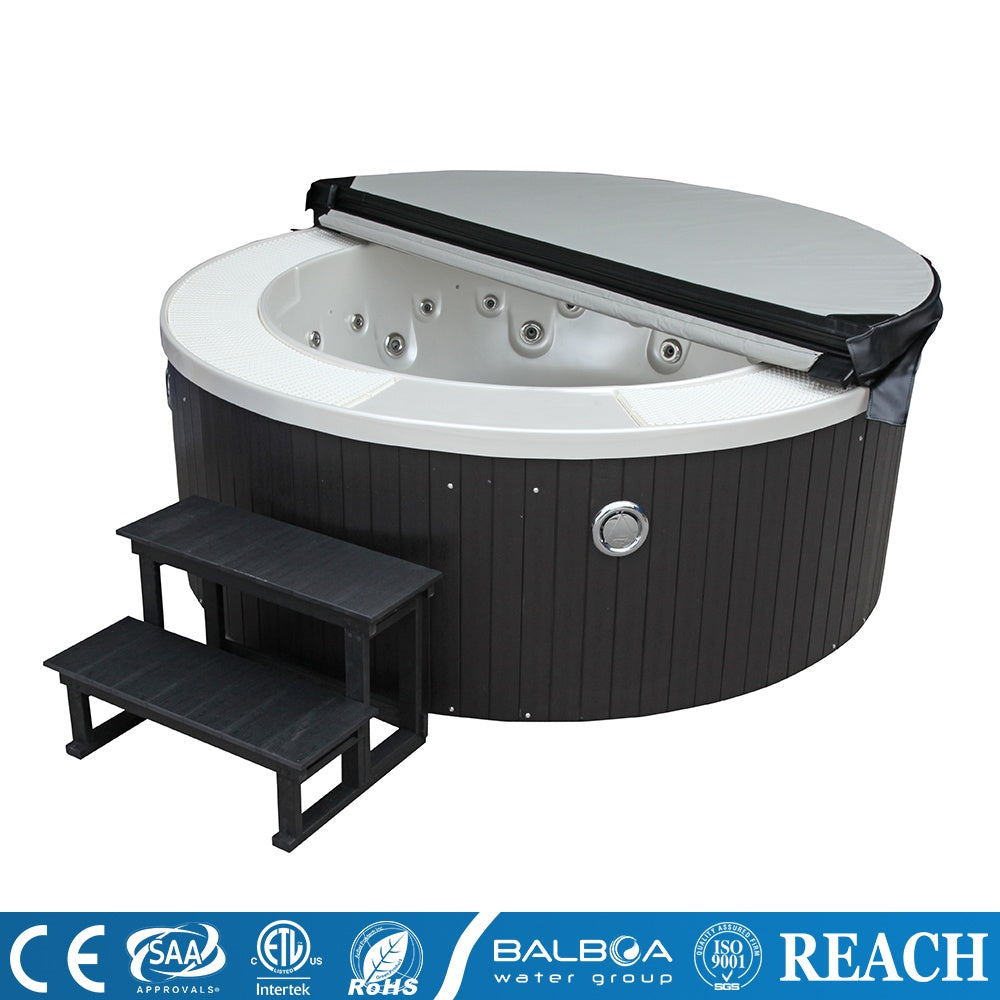 Medunjess Acrylic Massage Bathtub with 34 Jets, Ozone Sterilization, and Heating System