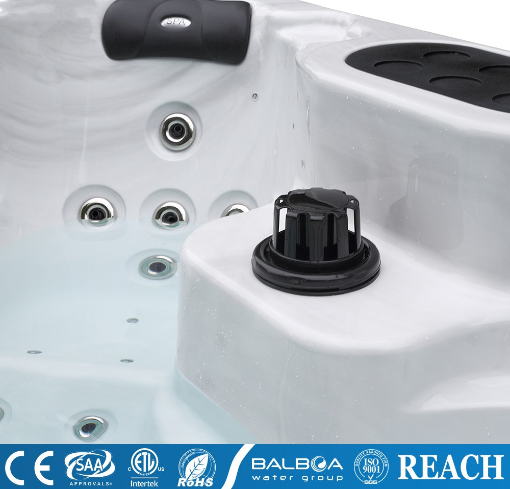 Medunjess Luxury Spa Bathtub – 125 Massage Jets, Heating & Ozone Sterilization System