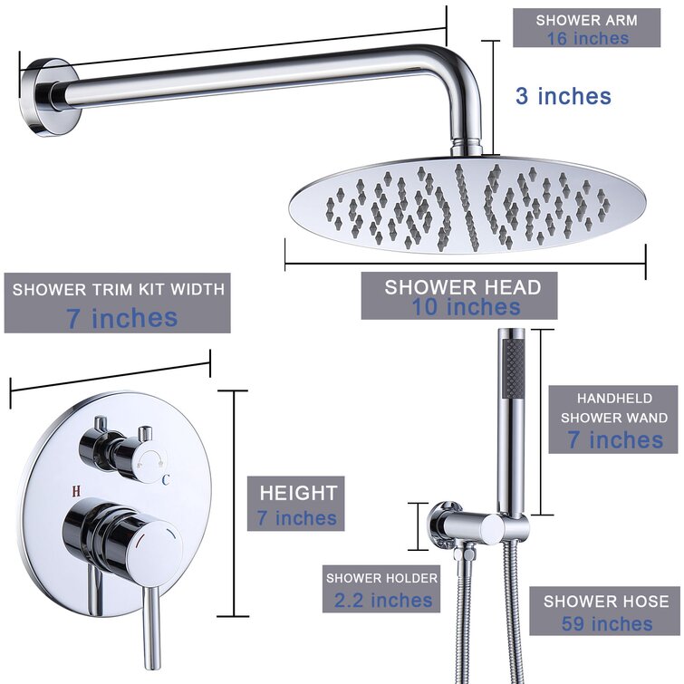 Medunjess DU-81S Diverter Tub & Shower Faucet