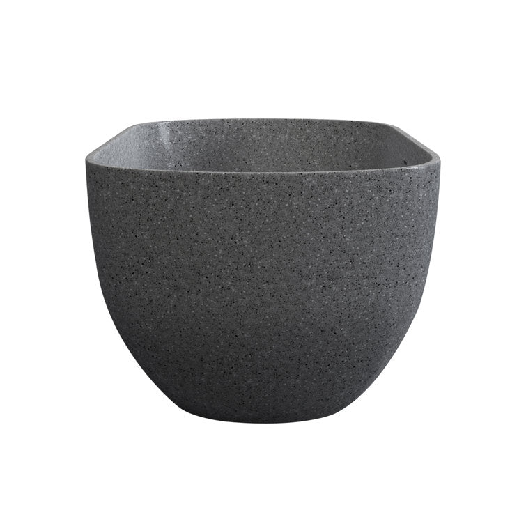 Medunjess 63'' x 31'' Concrete Freestanding Solid Surface Soaking Stone Bathtub Terrazzo