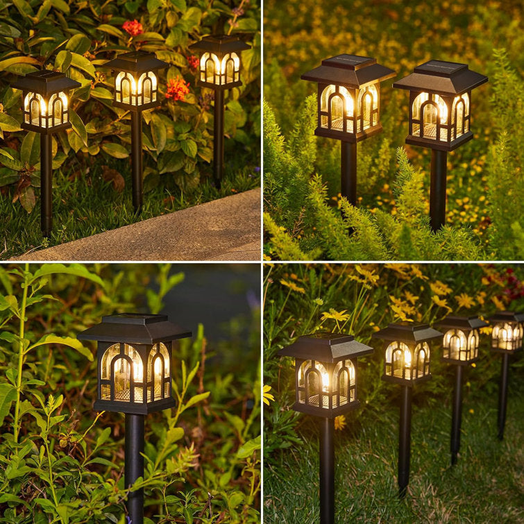 Medunjess Solar Pathway Lights Outdoor, Unique Solar Landscape Path Yard Lights