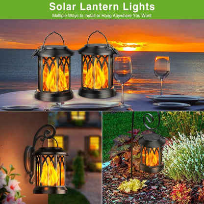 Medunjess 6.18'' Solar Powered Integrated LED Outdoor Lantern