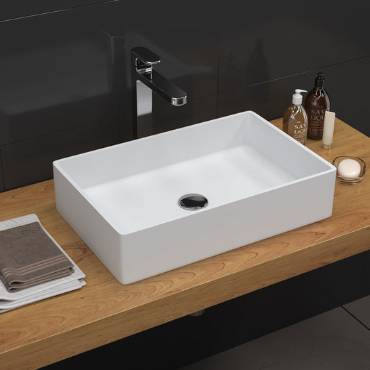 MEDUNJESS 21'' Solid Surface Bathroom Vessel Sink