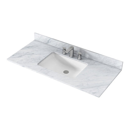 MEDUNJESS 49'' Marble Single Bathroom Vanity Top with Sink