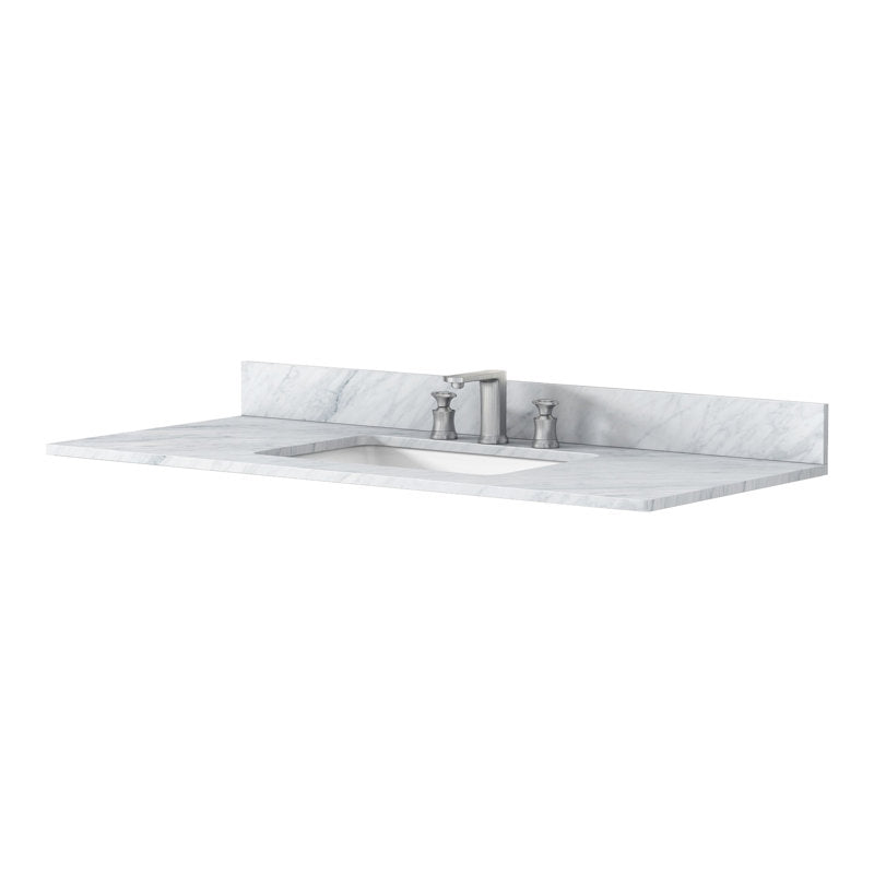 MEDUNJESS 49'' Marble Single Bathroom Vanity Top with Sink