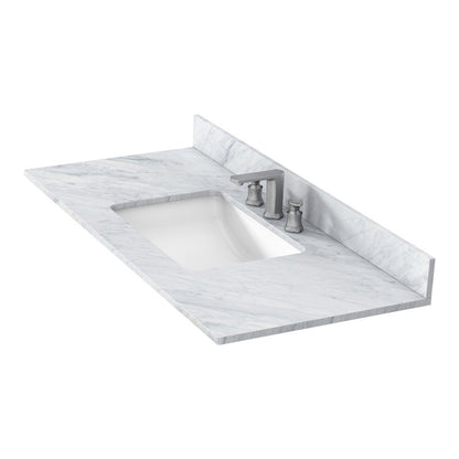 MEDUNJESS 49'' Marble Single Bathroom Vanity Top with Sink